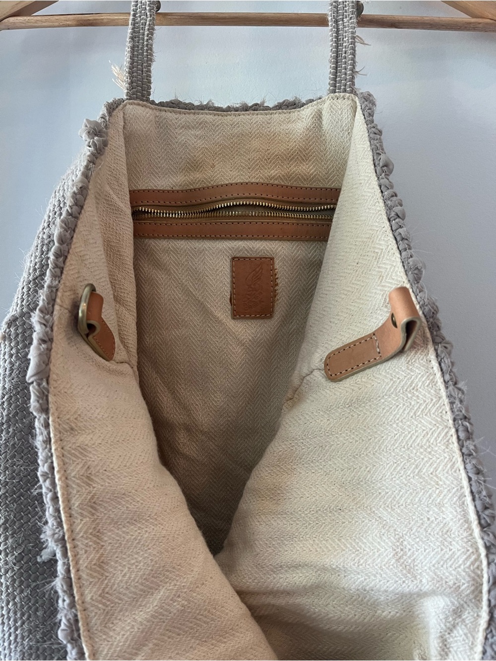 RARE Ancient Greek Bag - Large Vasso Tote in Neutral / Natural - Picture 15 of 17